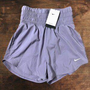 Nike One Dri-FIT High-Waisted Lined Shorts | Purple | Size XS | NWT